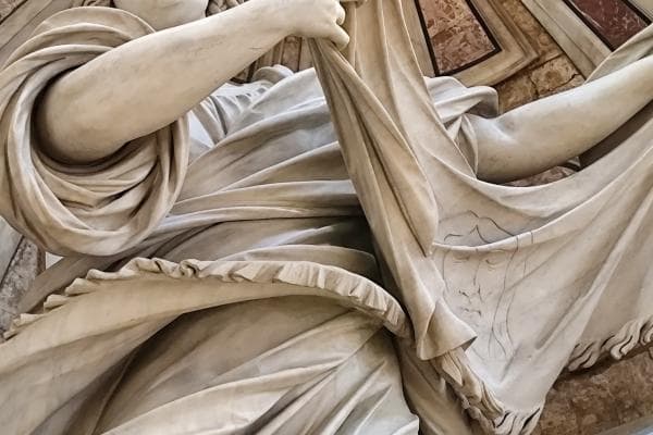 Statua di Santa Veronica di Francesco Mochi nella cupola della Basilica di San Pietro in Vaticano
